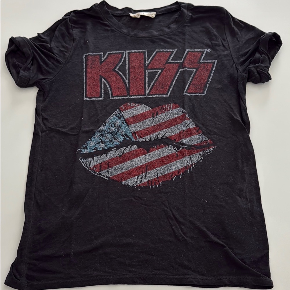 KISS Black Graphic T-Shirt